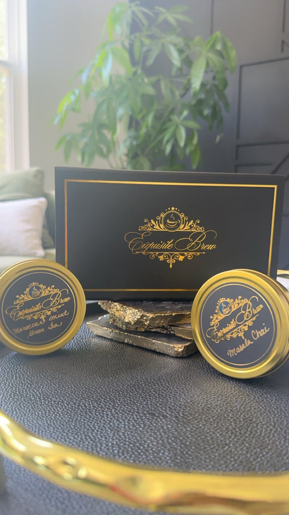 Exquisite Gold Tier Tea Box