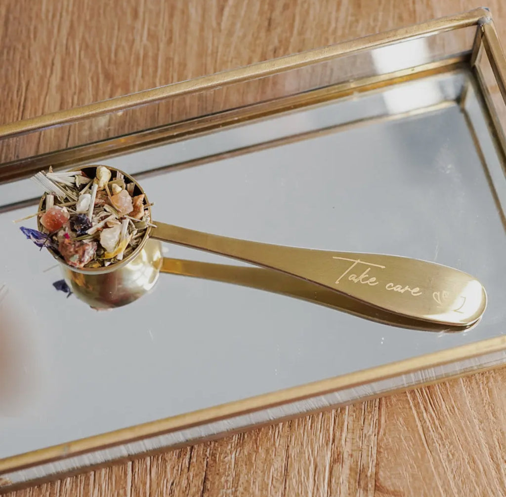 Exquisite Brew Brass Tea Scoop